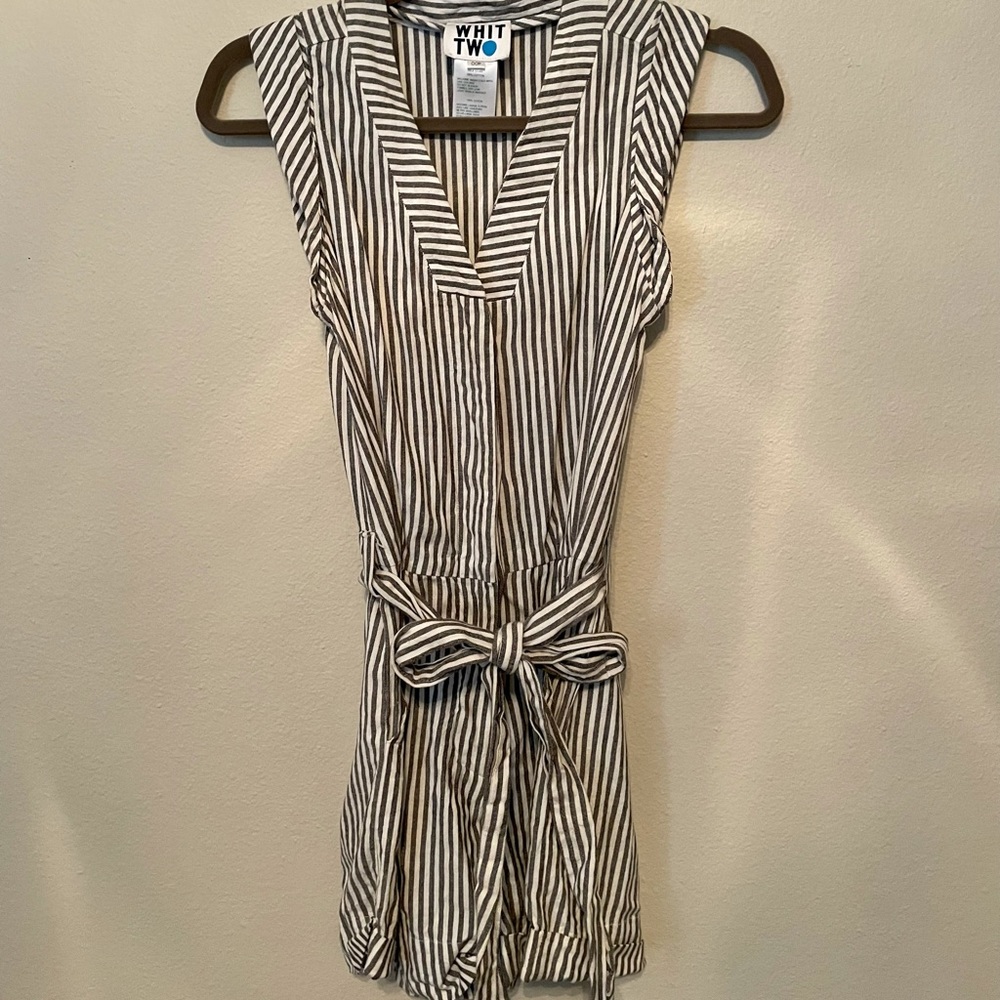Anthropologie / Whit Two striped romper